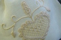 白糸刺繍作品 白糸刺繍作品